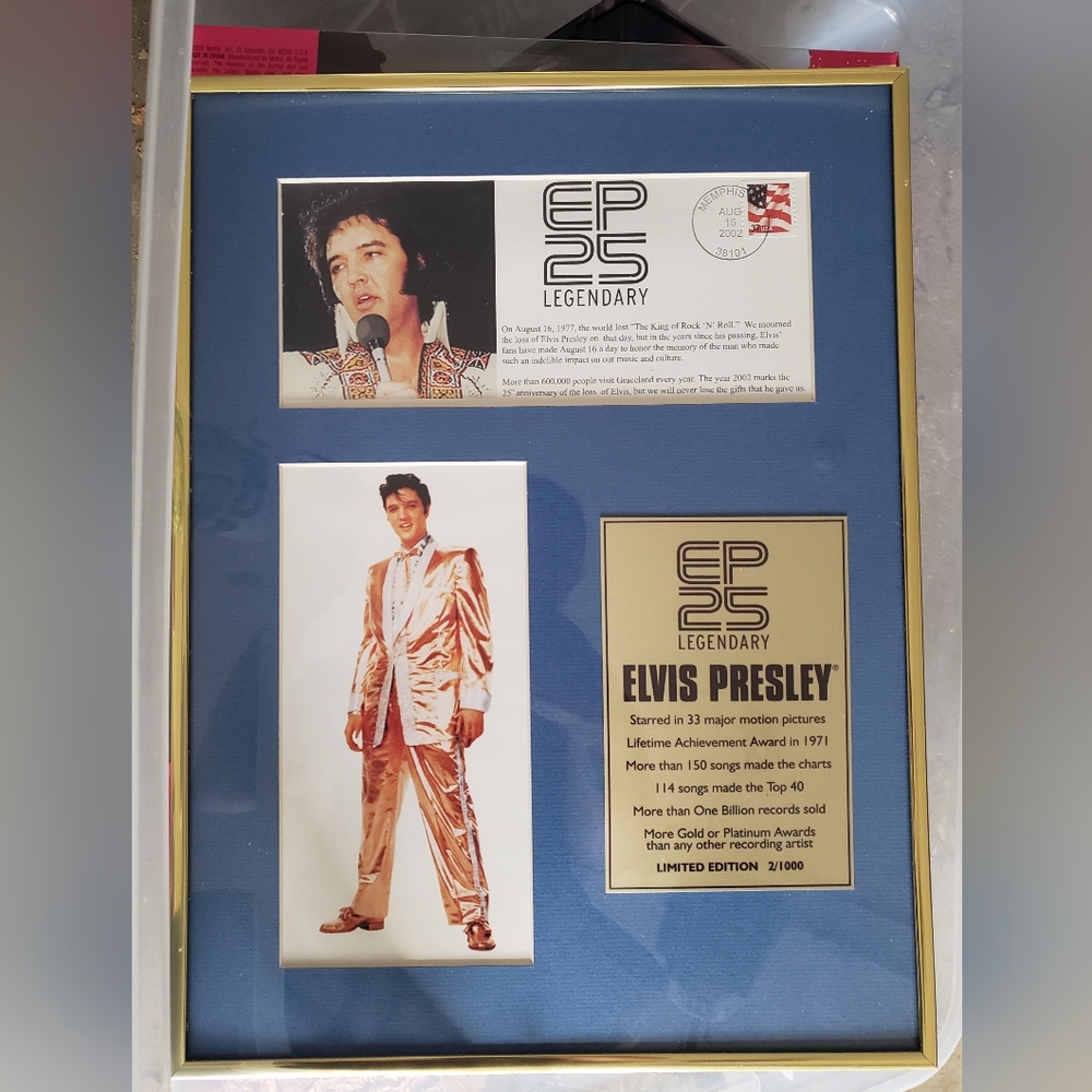 Limited Edition Elvis Presley Plaque